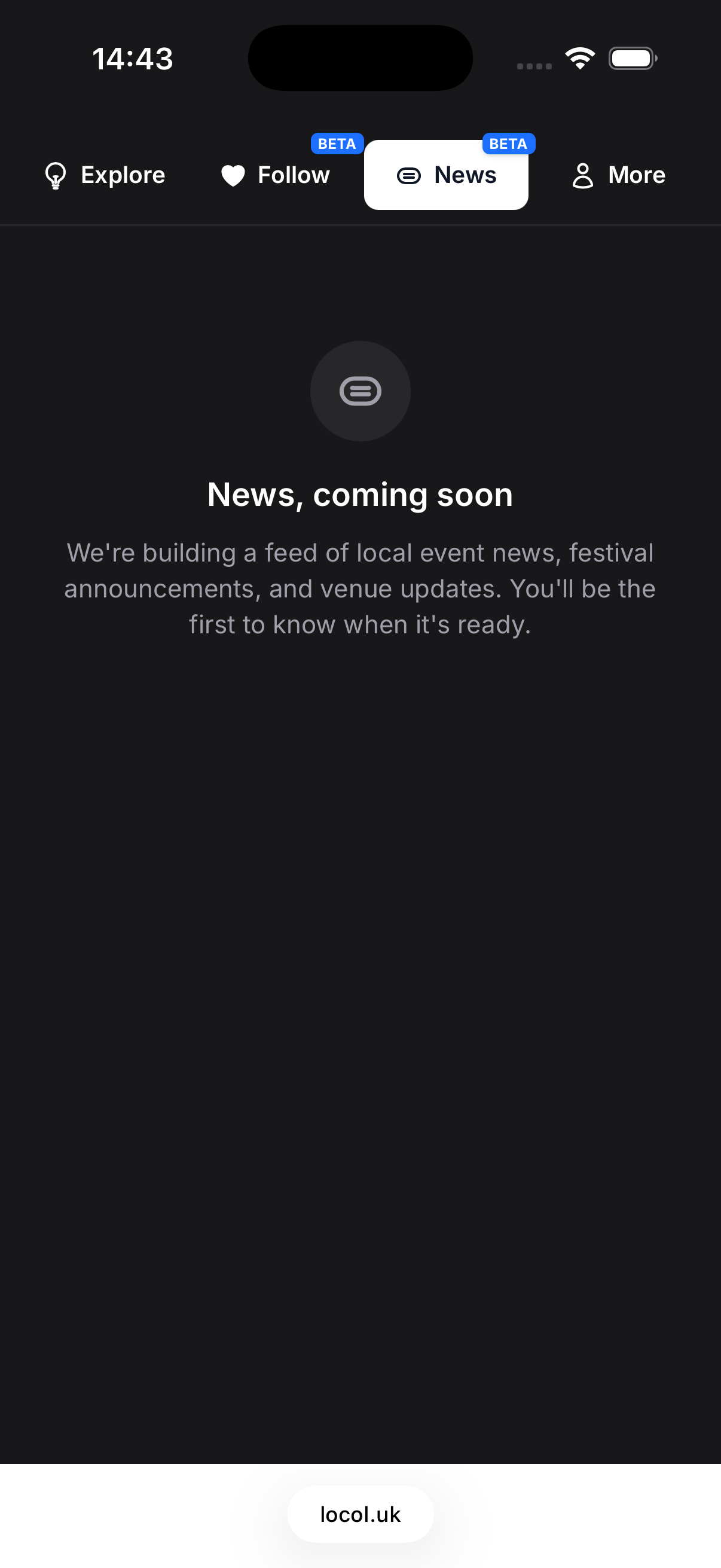 Local news, coming soon